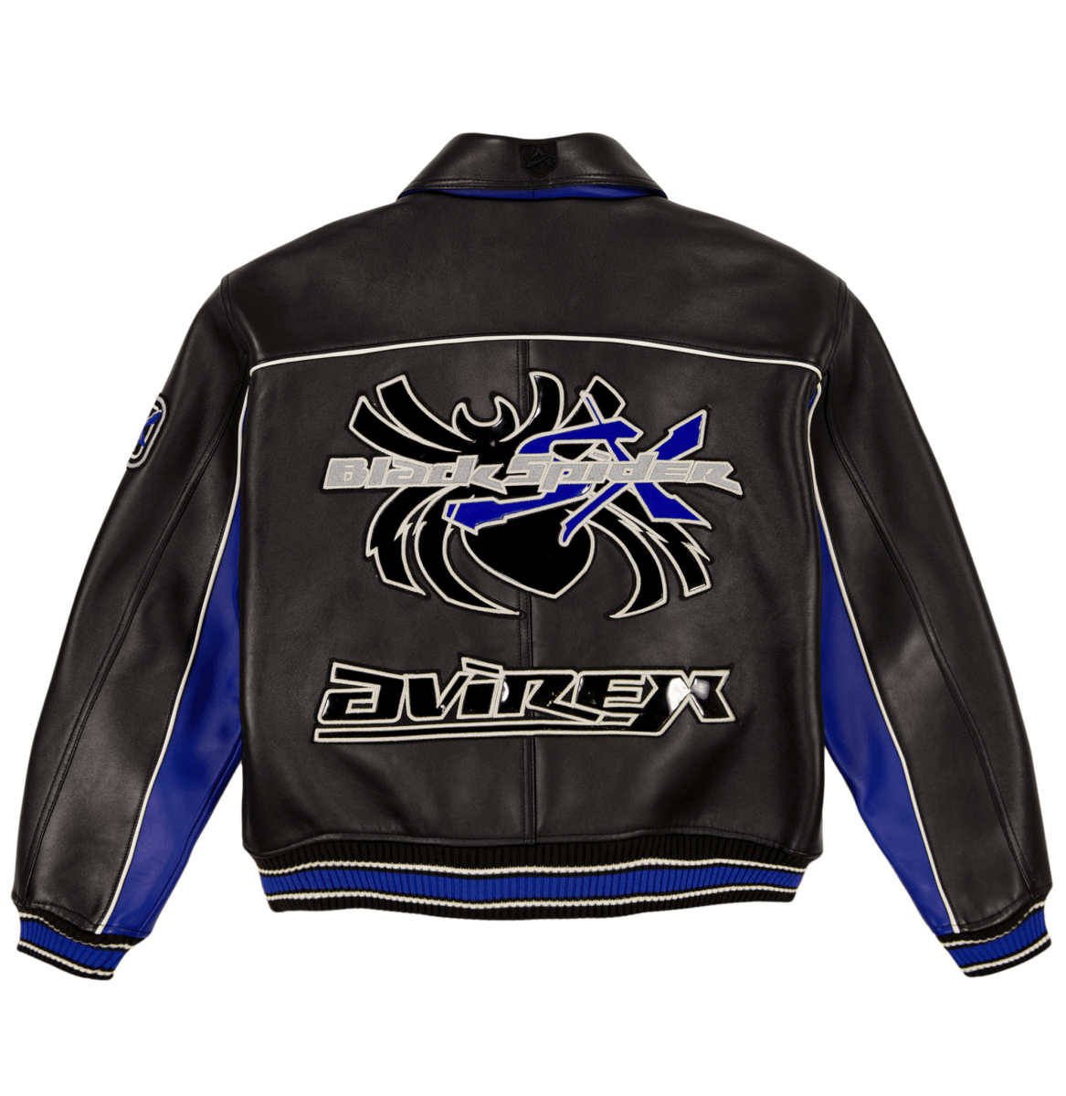 BLACK SPIDER RACER JACKET - Vox Leather