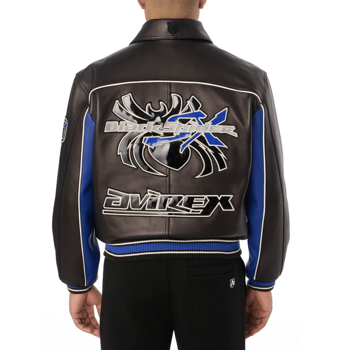 BLACK SPIDER RACER JACKET - Vox Leather