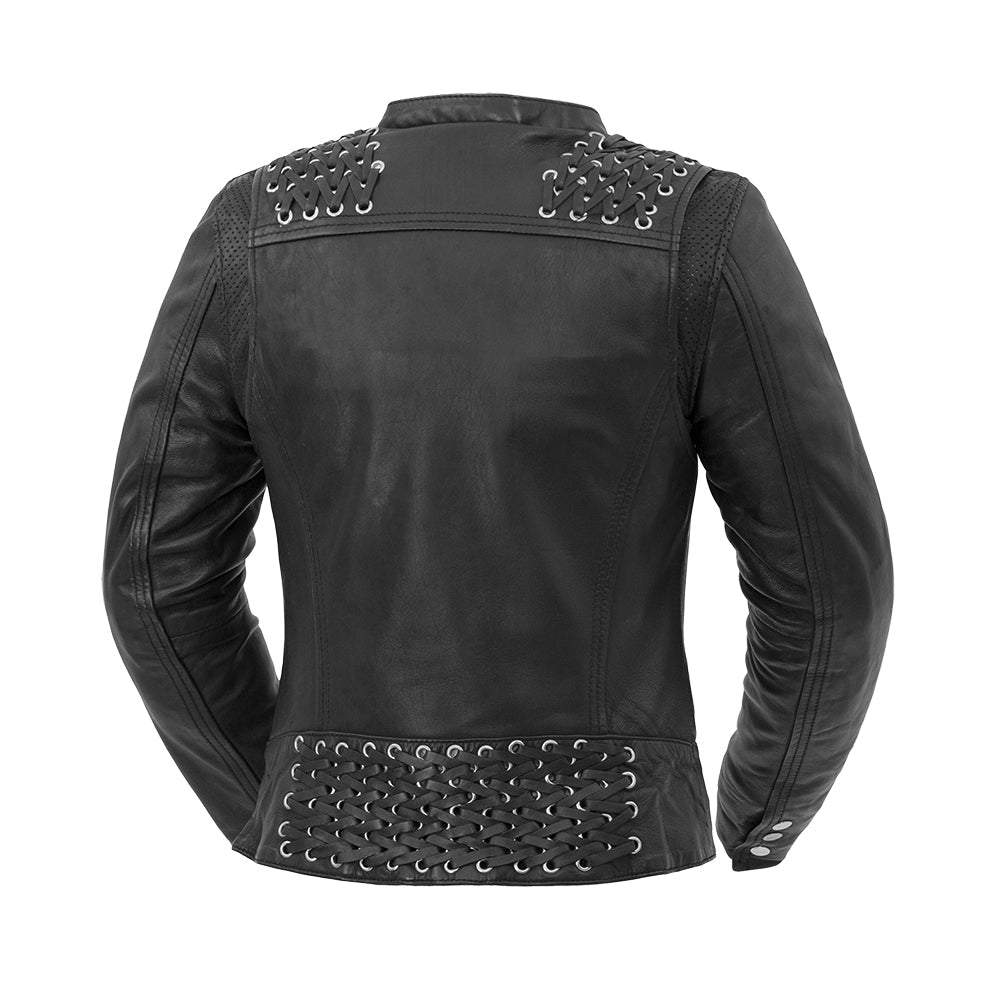 Black Widow - Women's Motorcycle Leather Jacket - Vox Leather