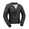 Black Widow - Women's Motorcycle Leather Jacket - Vox Leather