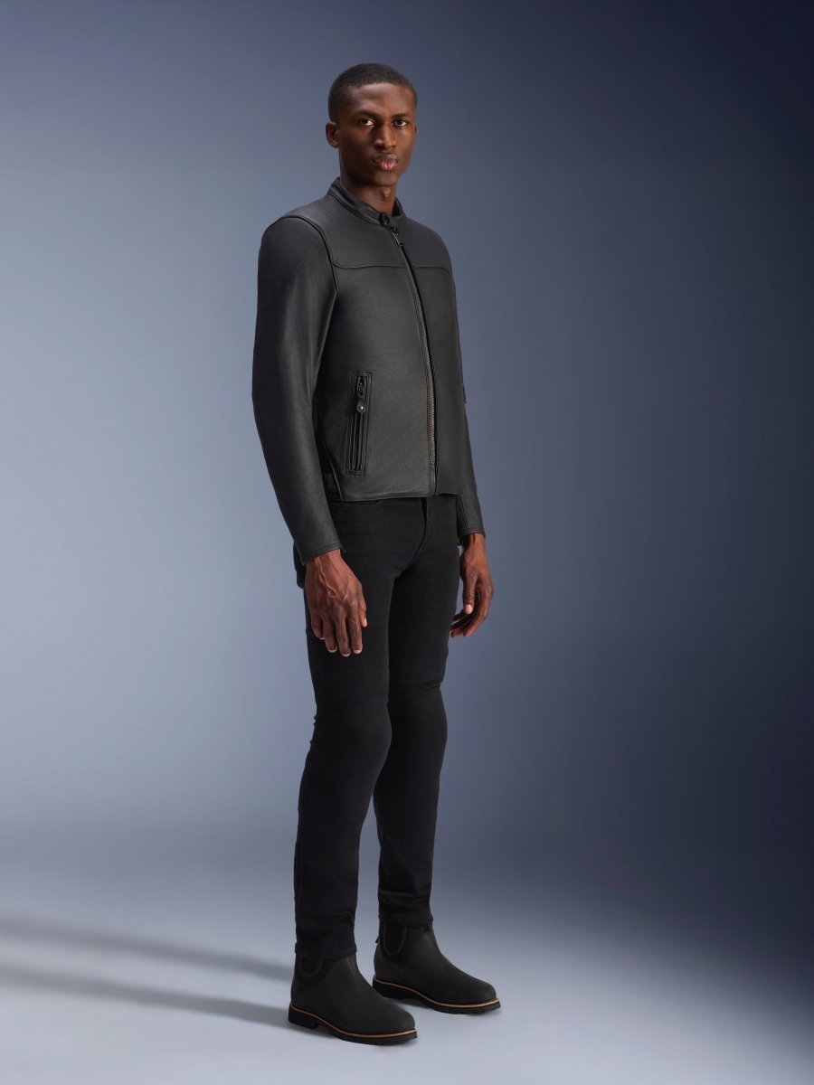 Blacktrack Leather Jacket - Vox Leather