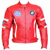 BMW Red Racing Leather Motorcycle Jacket - Rare Leather