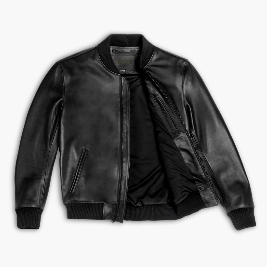 Bomber Jacket | Black - Rare Leather
