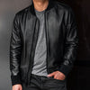 Bomber Jacket | Black - Vox Leather