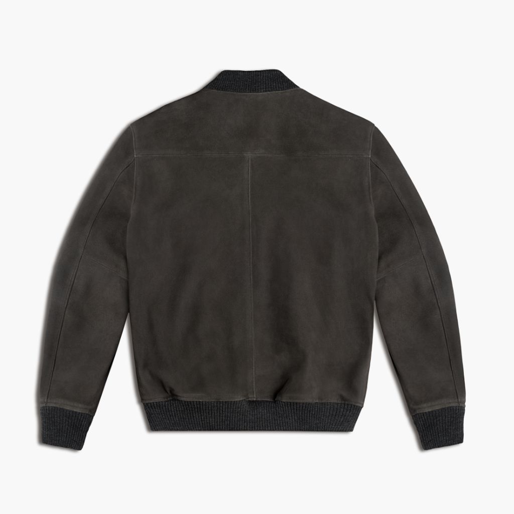 Bomber Jacket | Dark Grey - Rare Leather