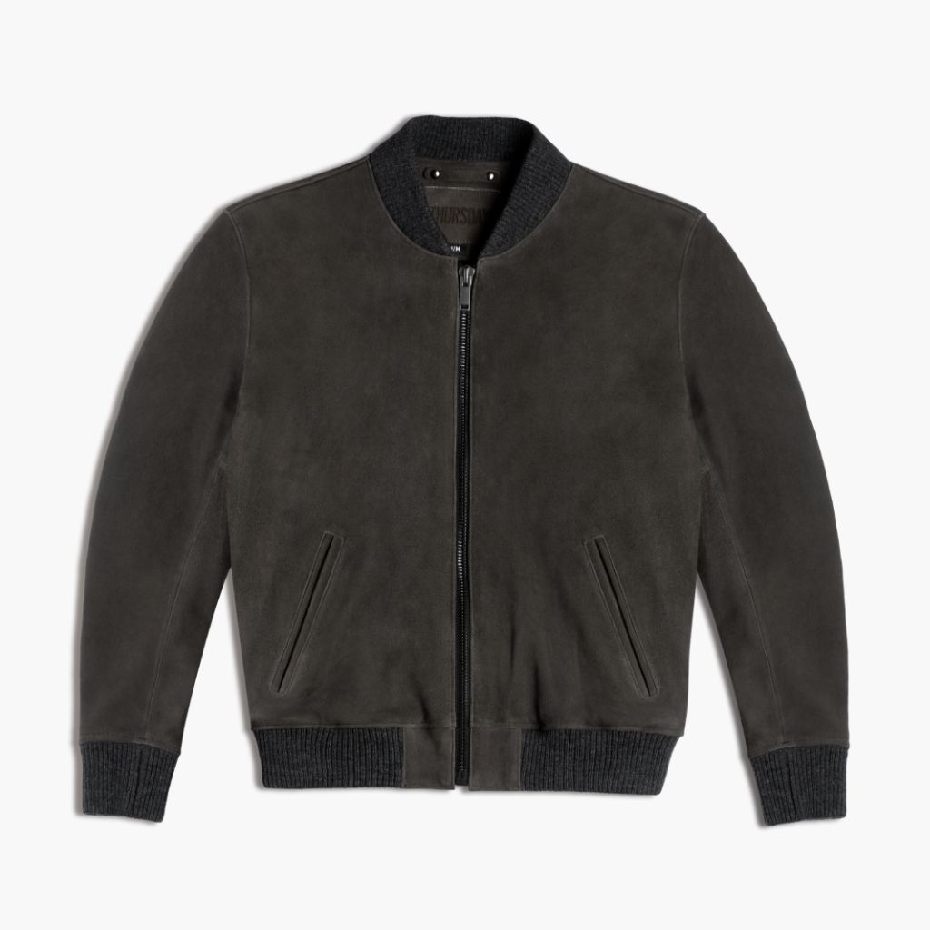 Bomber Jacket | Dark Grey - Vox Leather