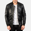 Bomia Ma - 1 Black Leather Bomber Jacket - Rare Leather