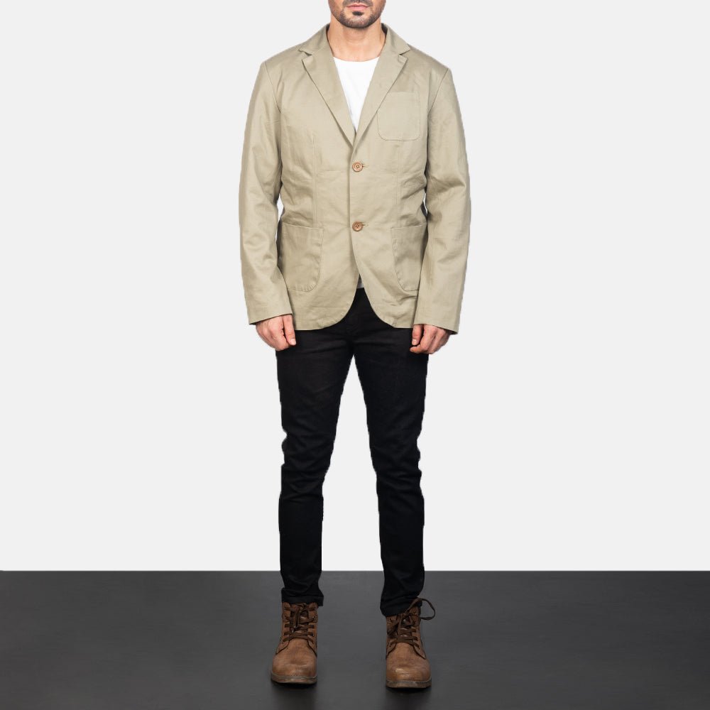 Borges Beige Blazer - Rare Leather