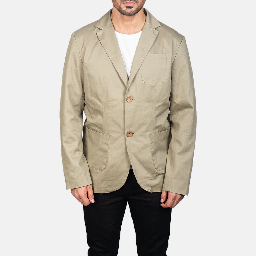 Borges Beige Blazer - Rare Leather