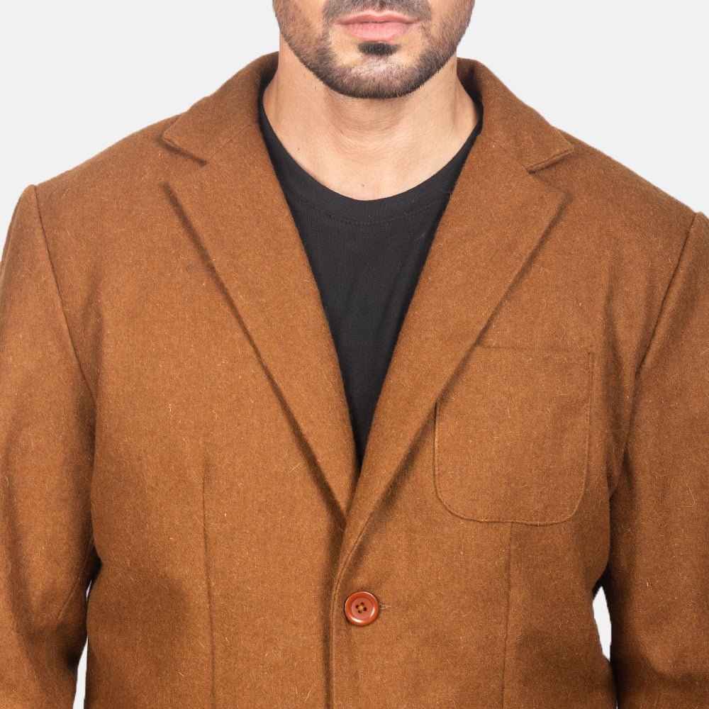 Borges Khaki Wool Blazer - Rare Leather