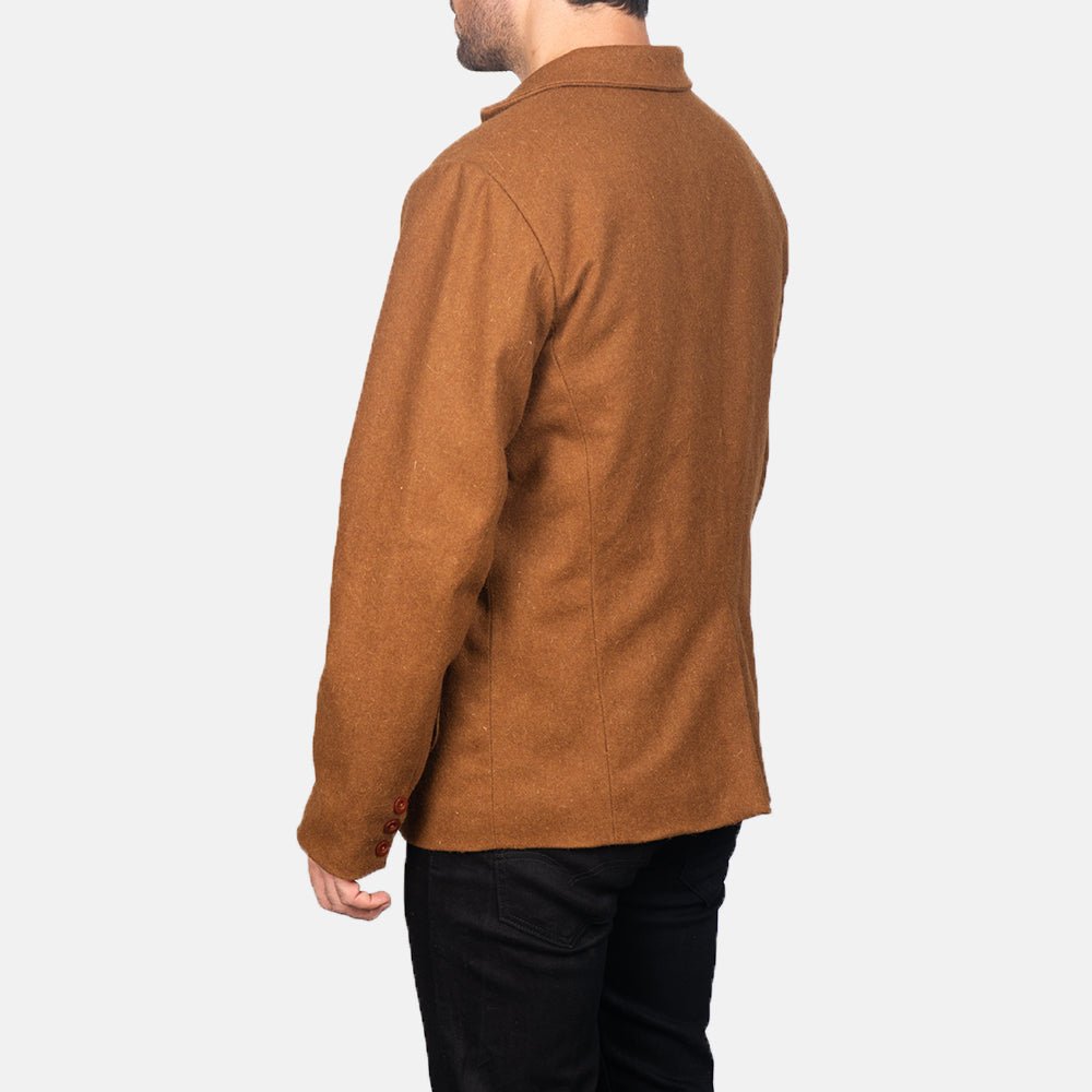 Borges Khaki Wool Blazer - Rare Leather
