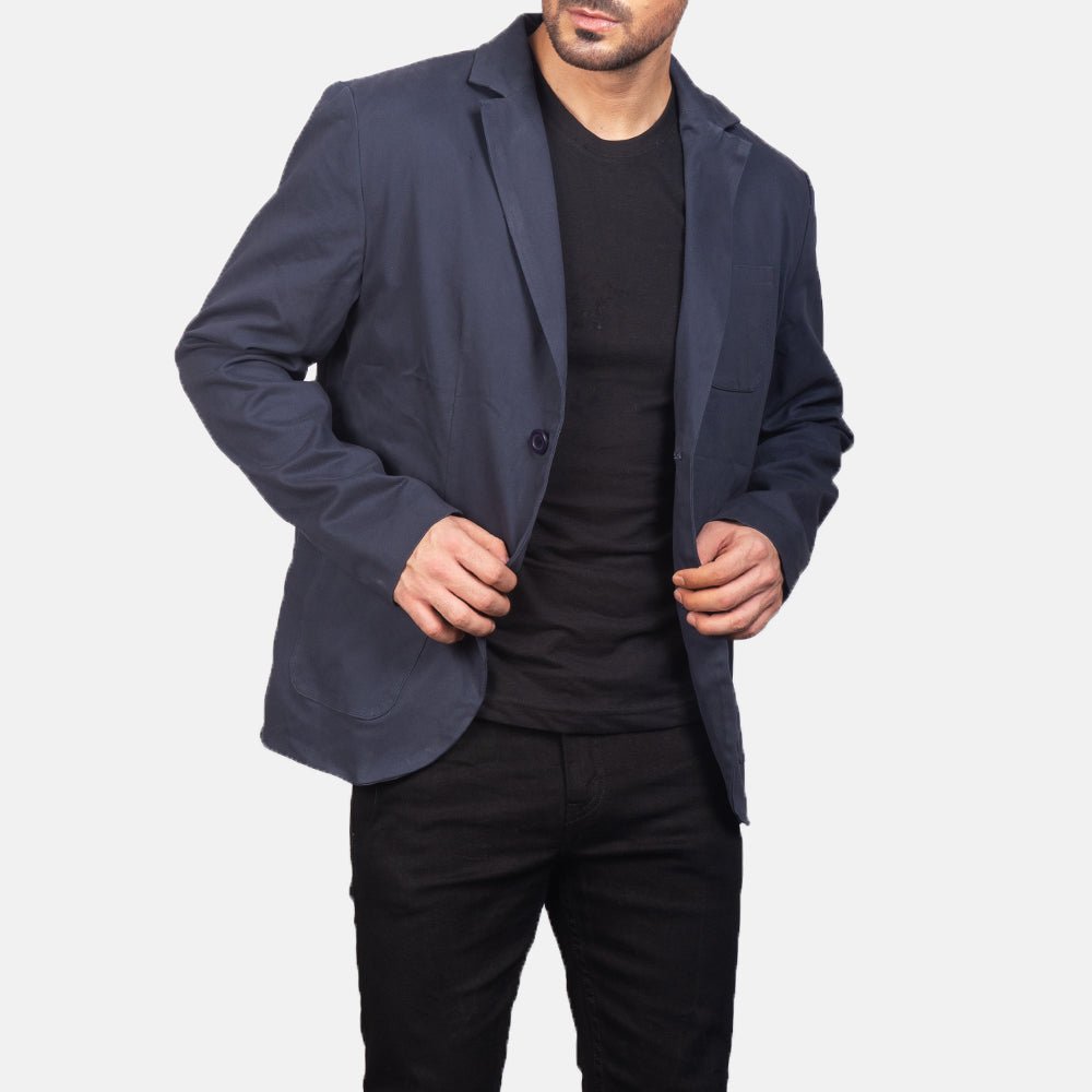 Borges Navy Blue Blazer - Rare Leather
