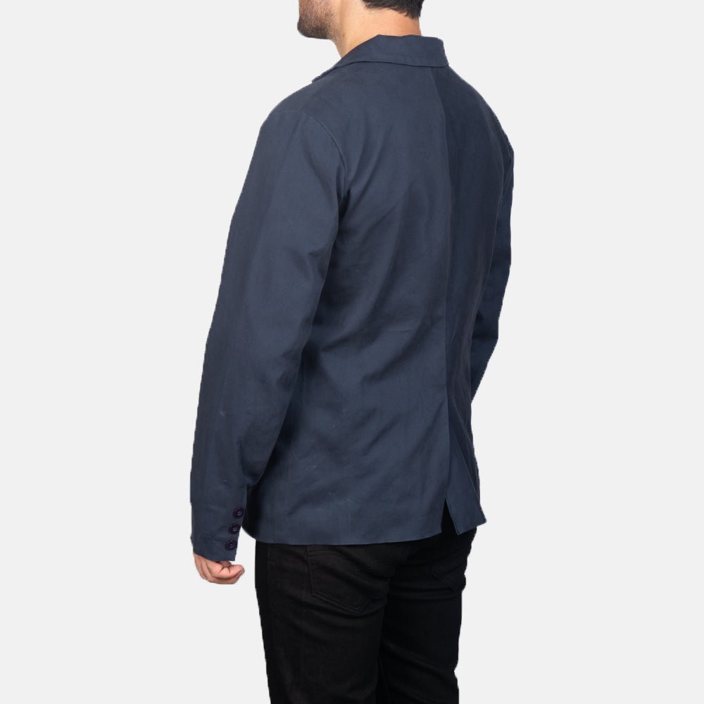 Borges Navy Blue Blazer - Vox Leather