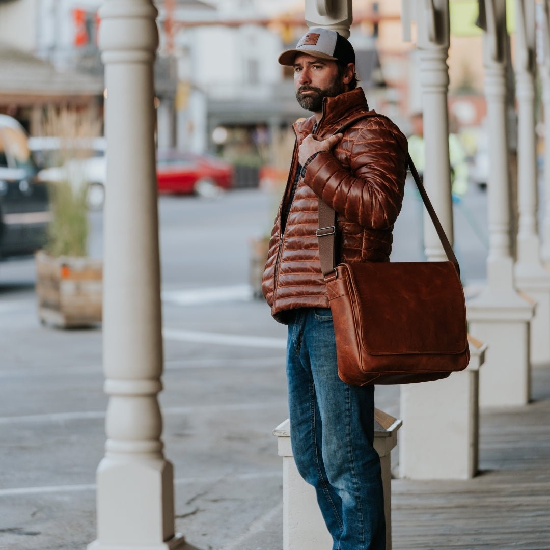Bridger Leather Down Jacket - Rare Leather