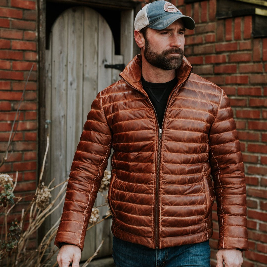 Bridger Leather Down Jacket - Rare Leather