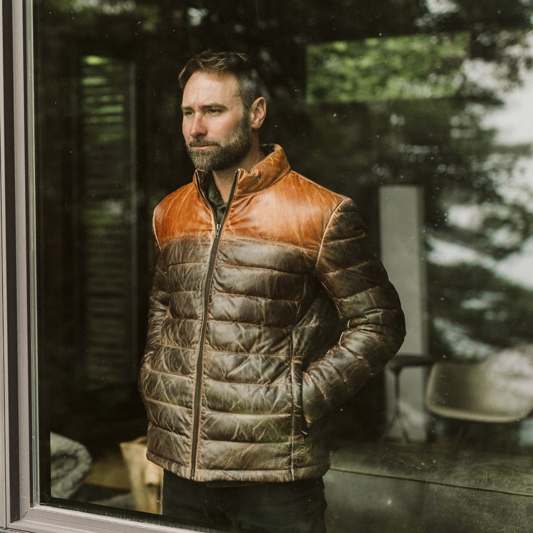Bridger Leather Down Jacket - Vox Leather