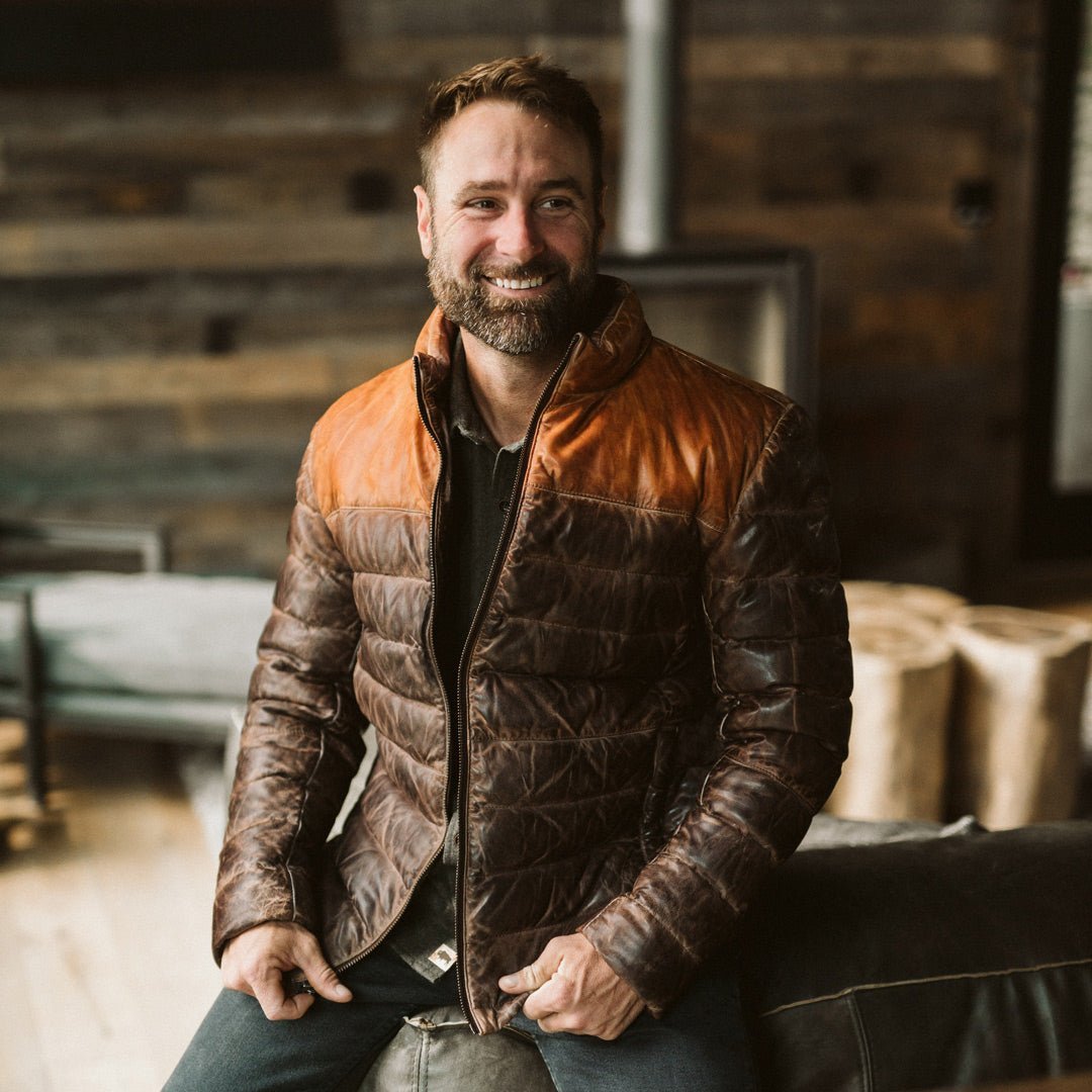 Bridger Leather Down Jacket - Vox Leather