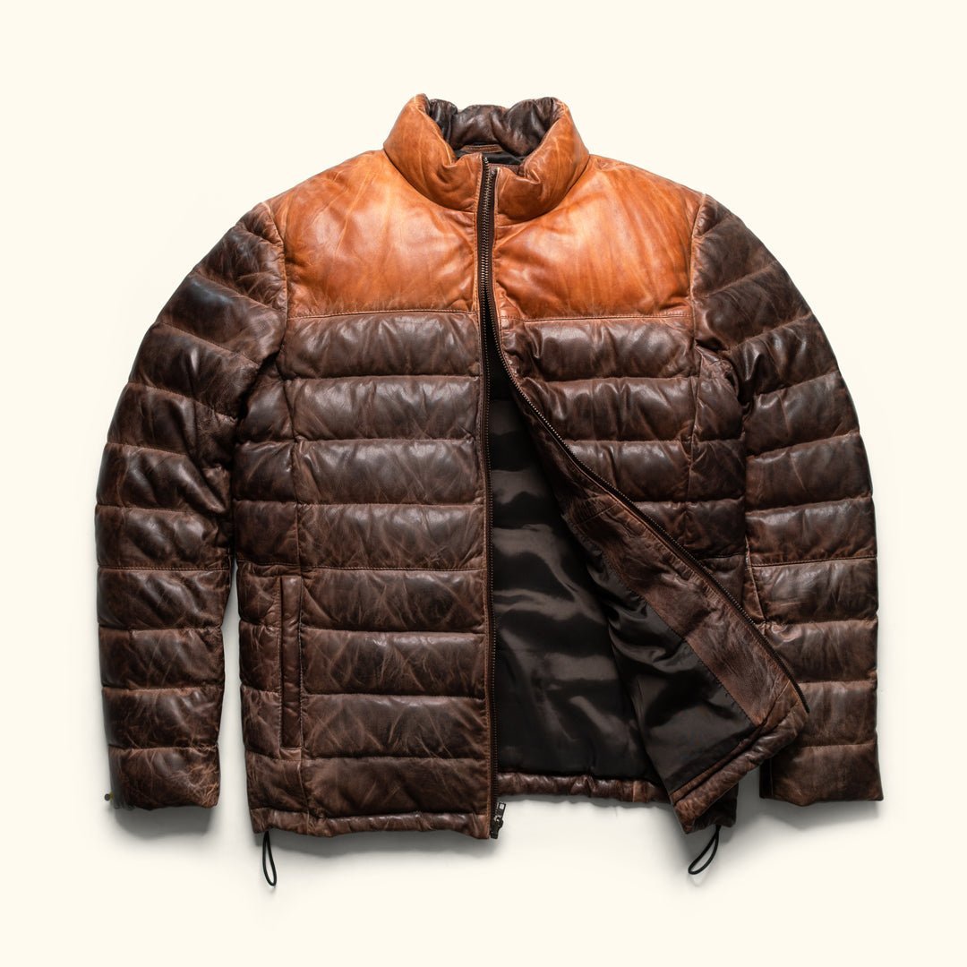 Bridger Leather Down Jacket - Vox Leather