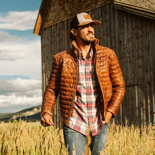 Bridger Leather Down Jacket - Vox Leather