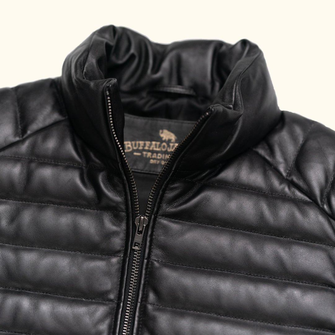 Bridger Leather Down Vest - Rare Leather