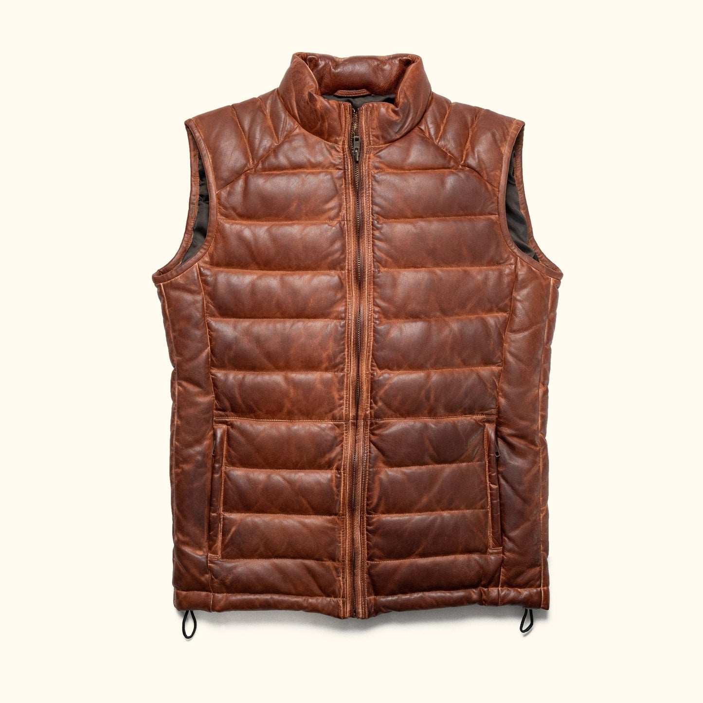 Bridger Leather Down Vest - Rare Leather