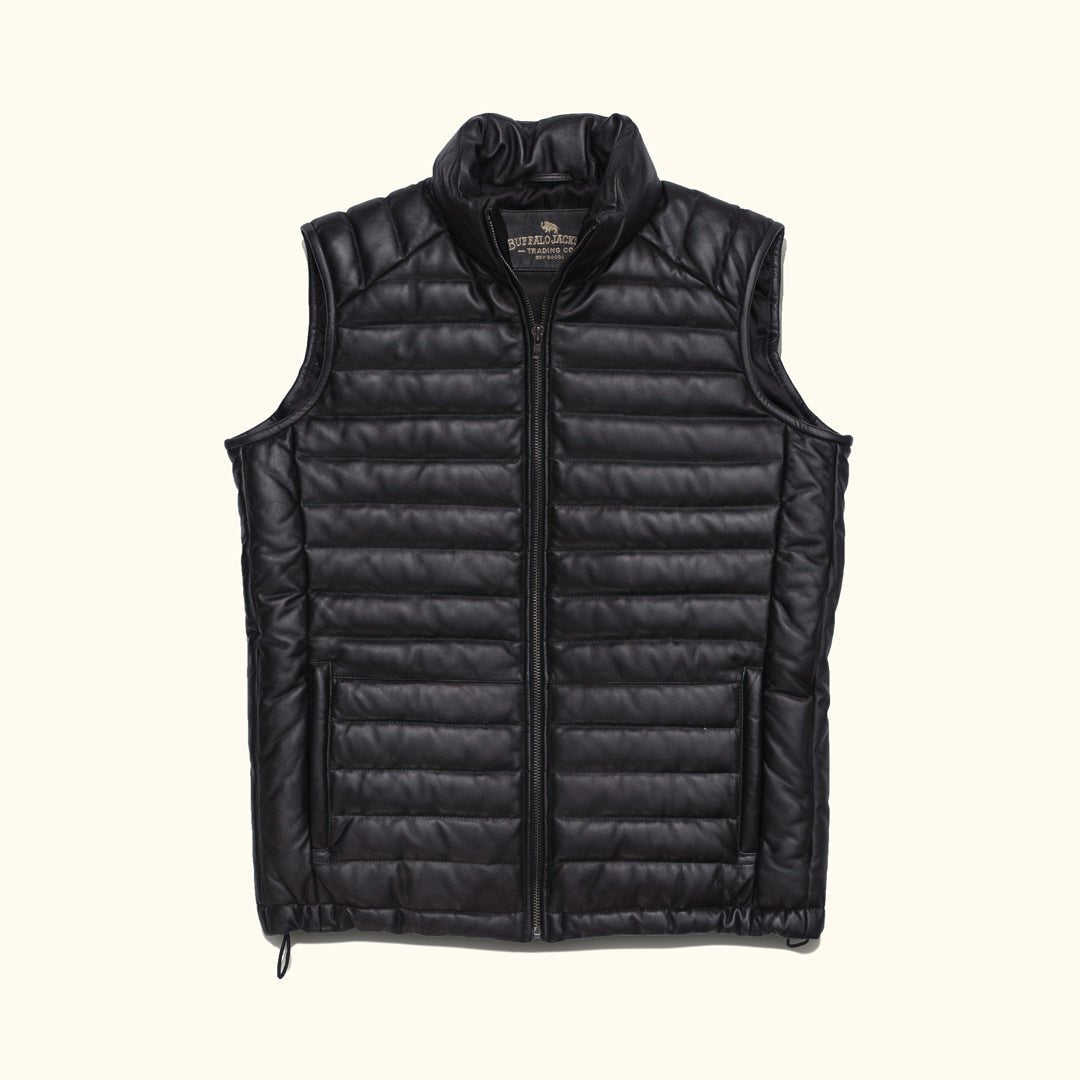 Bridger Leather Down Vest - Rare Leather