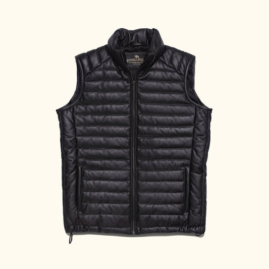 Bridger Leather Down Vest - Vox Leather