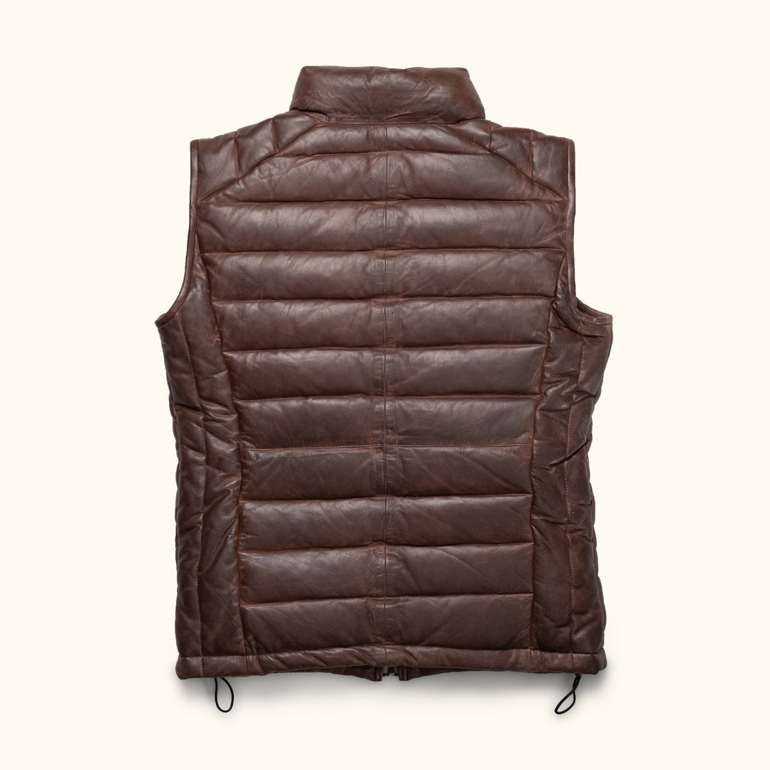 Bridger Leather Down Vest - Vox Leather