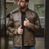 Cafe Racer Leather Jacket - Rare Leather