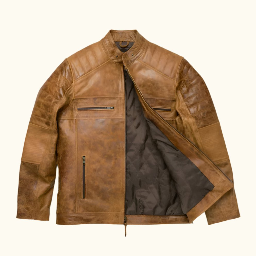 Cafe Racer Leather Jacket - Vox Leather
