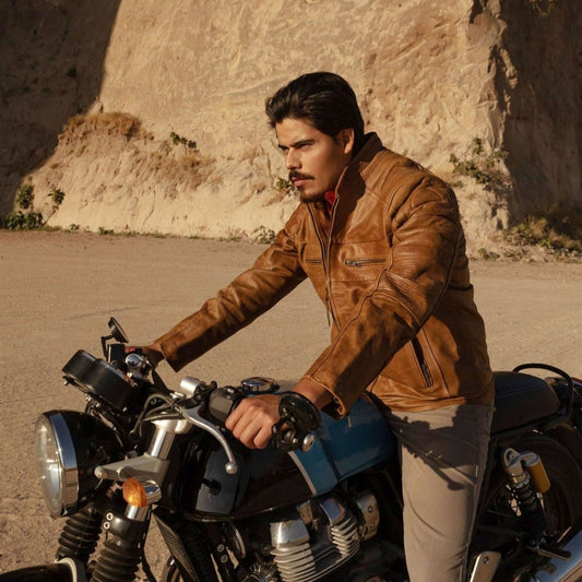 Cafe Racer Leather Jacket - Vox Leather