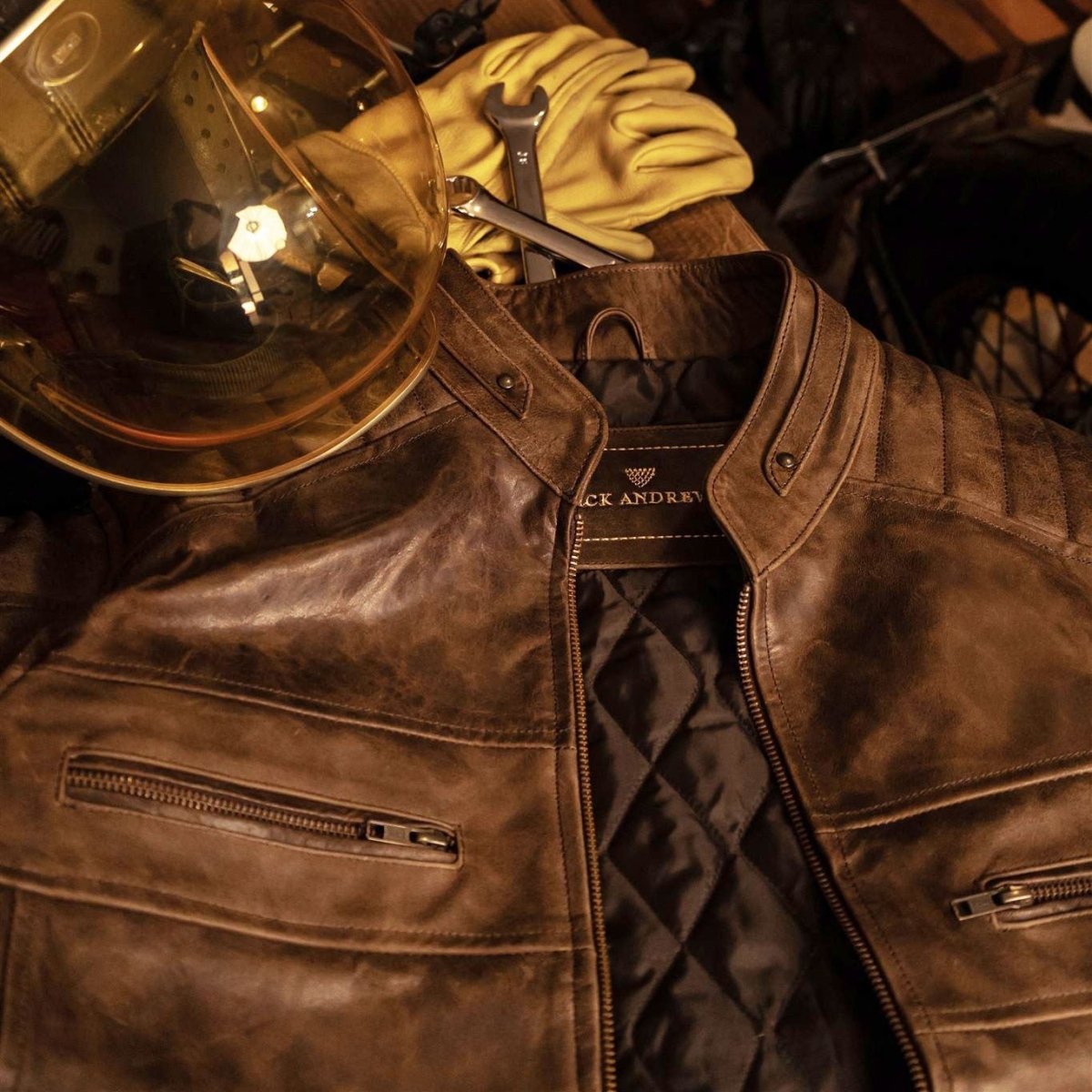 Cafe Racer Leather Jacket - Vox Leather