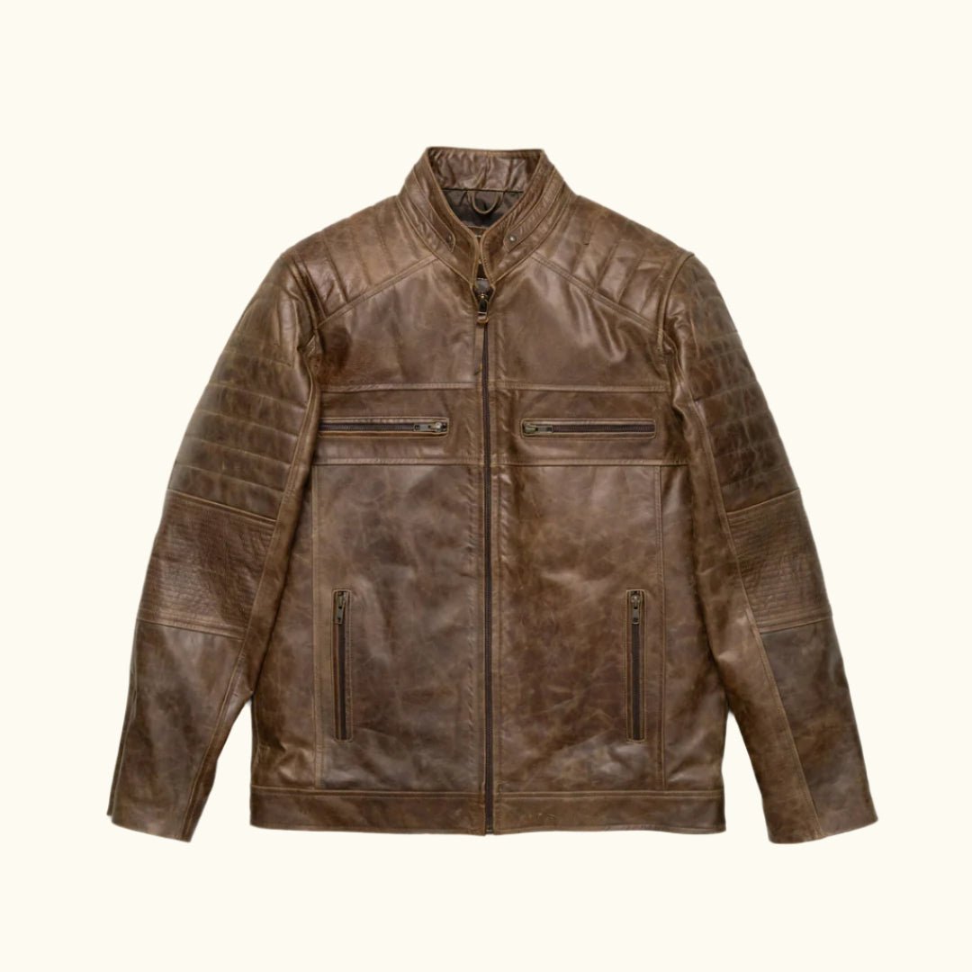Cafe Racer Leather Jacket - Vox Leather