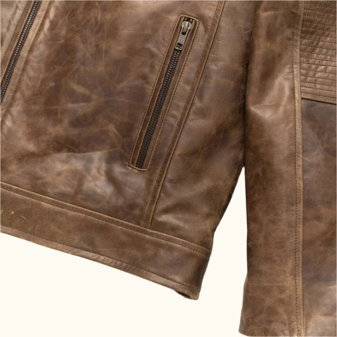 Cafe Racer Leather Jacket - Vox Leather