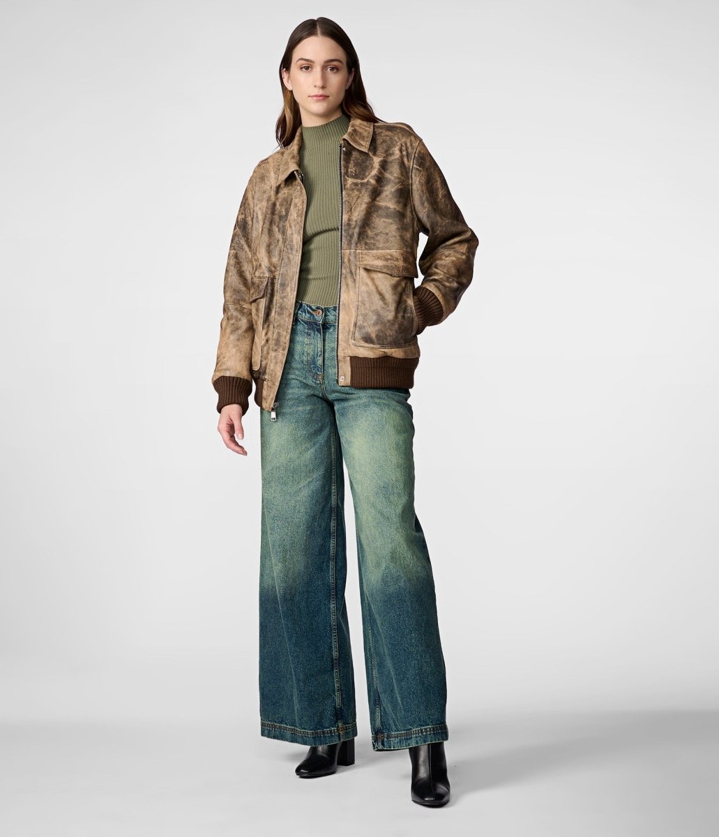 Cassidy Oversized Bomber - Vox Leather