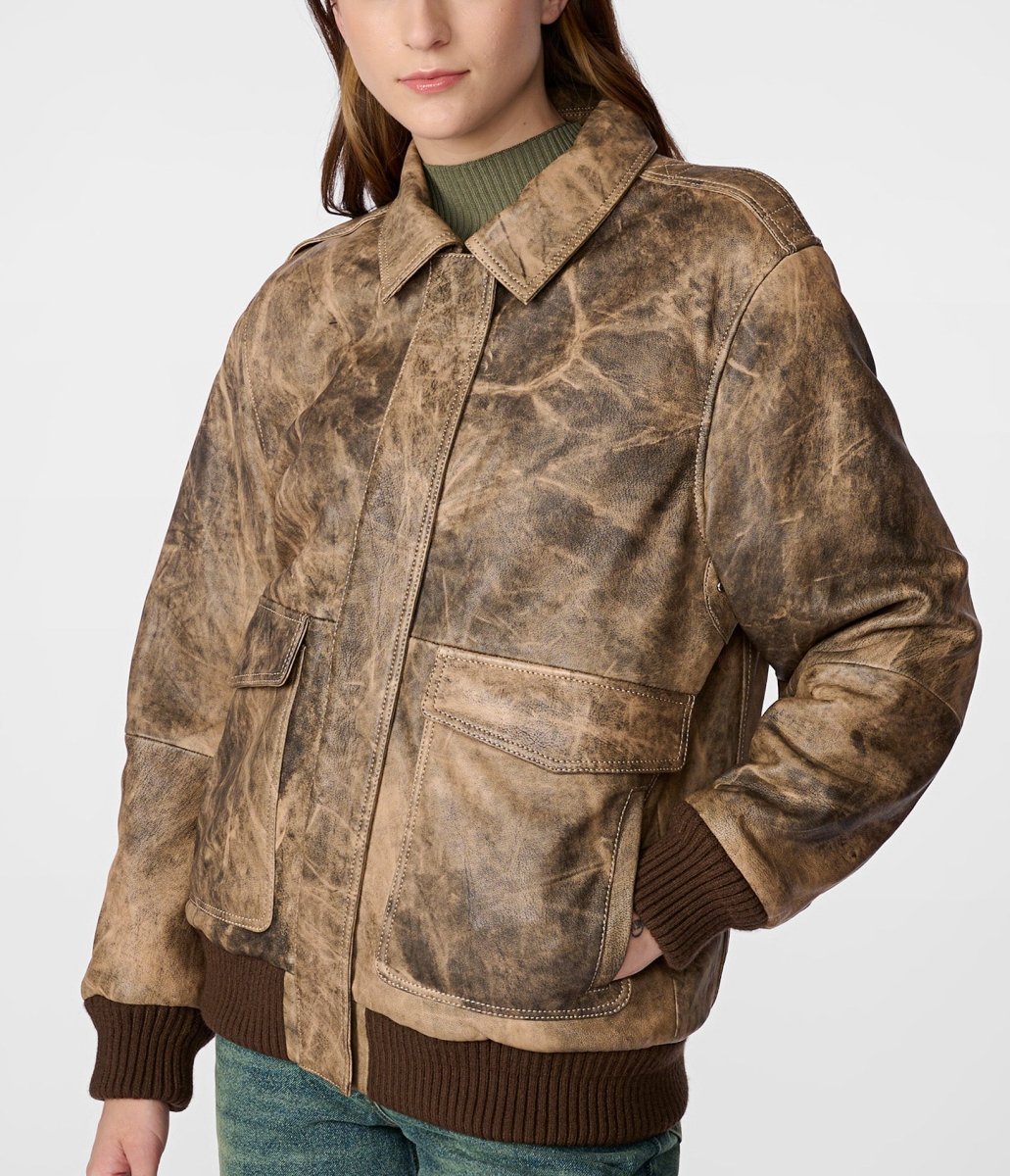 Cassidy Oversized Bomber - Vox Leather