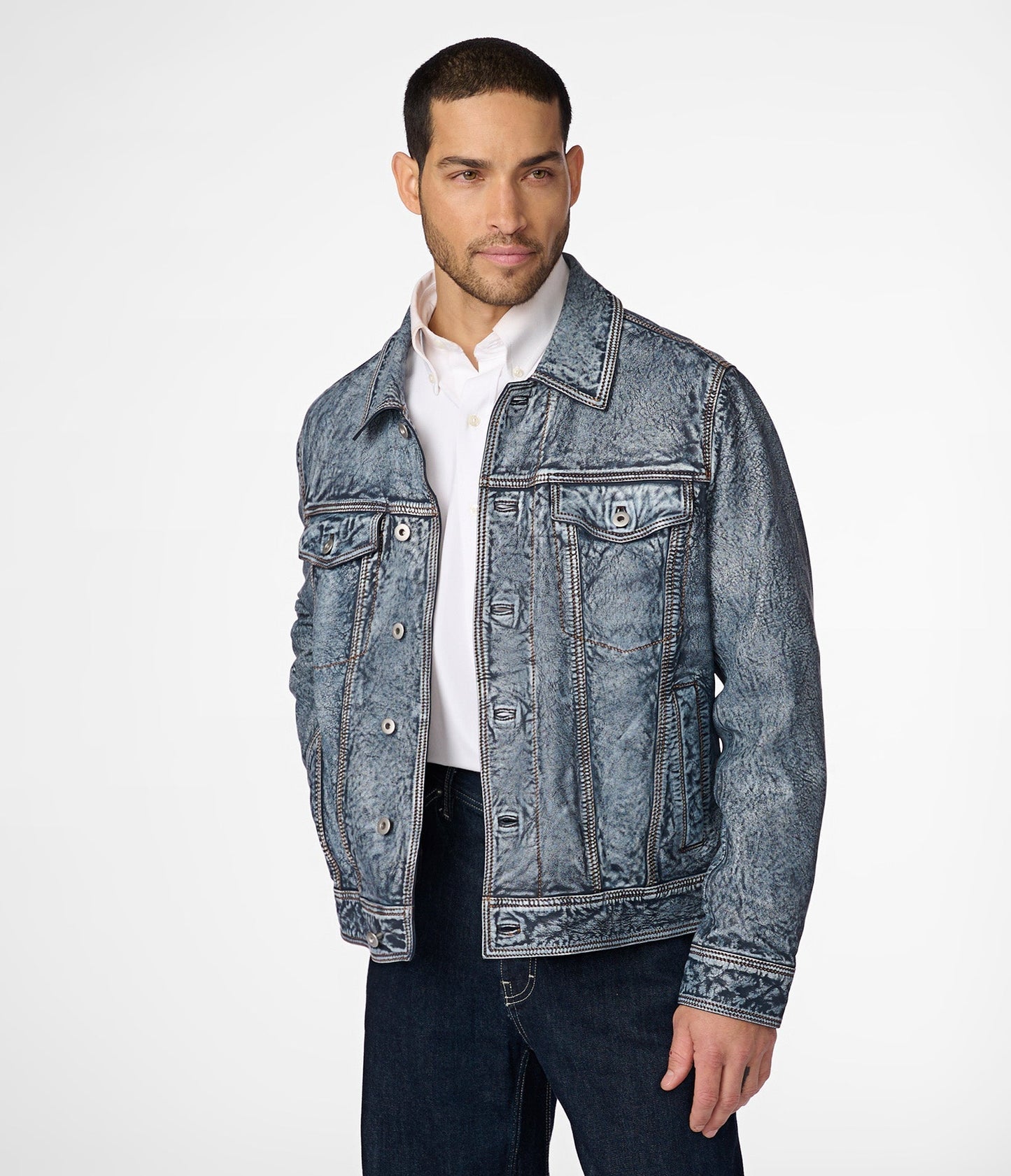 Chase Leather Jean Jacket - Rare Leather