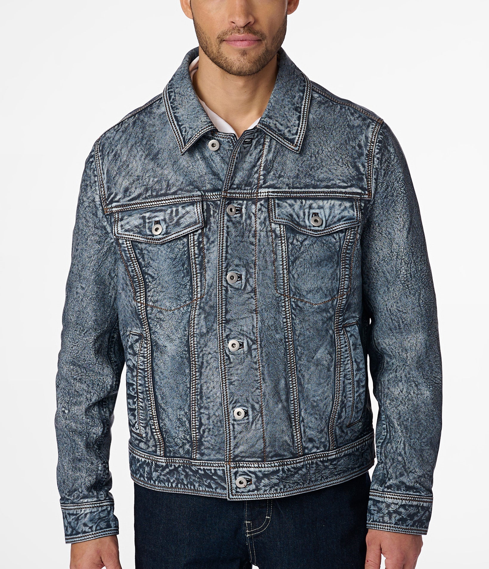 Chase Leather Jean Jacket - Rare Leather