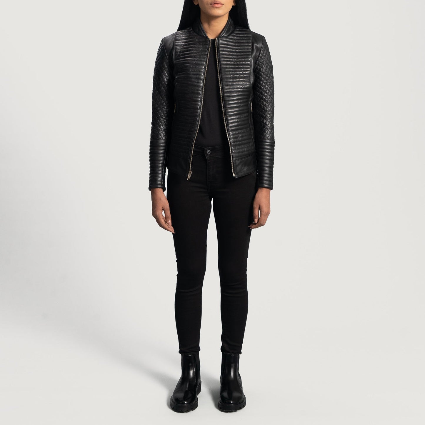 Cityscape Black Leather Biker Jacket - Rare Leather