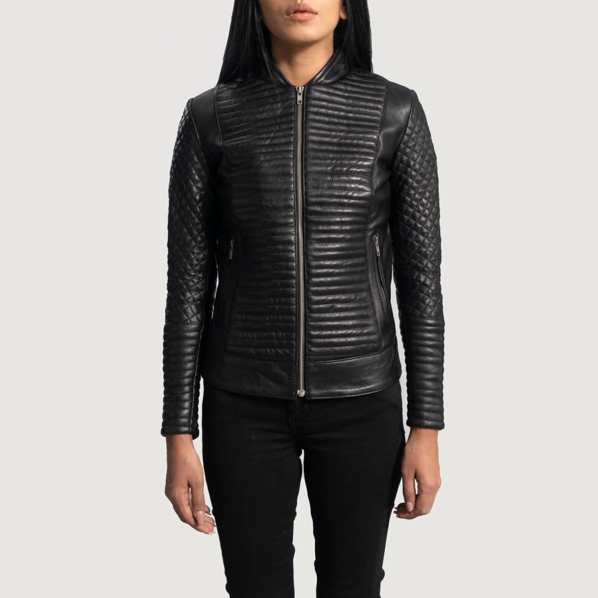 Cityscape Black Leather Biker Jacket - Vox Leather
