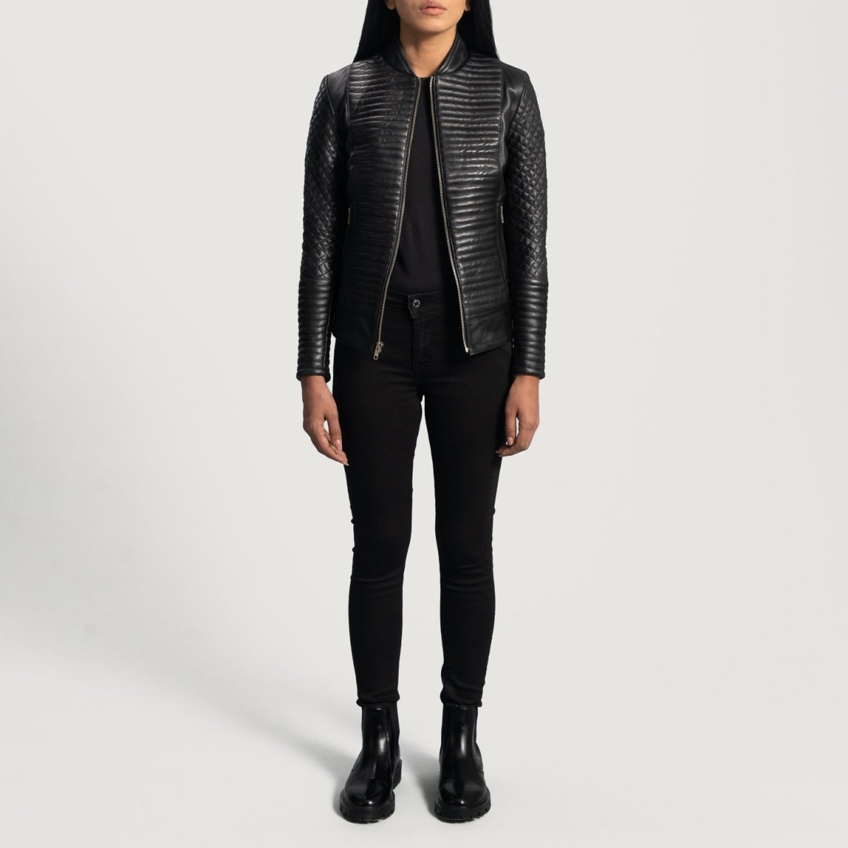 Cityscape Black Leather Biker Jacket - Vox Leather