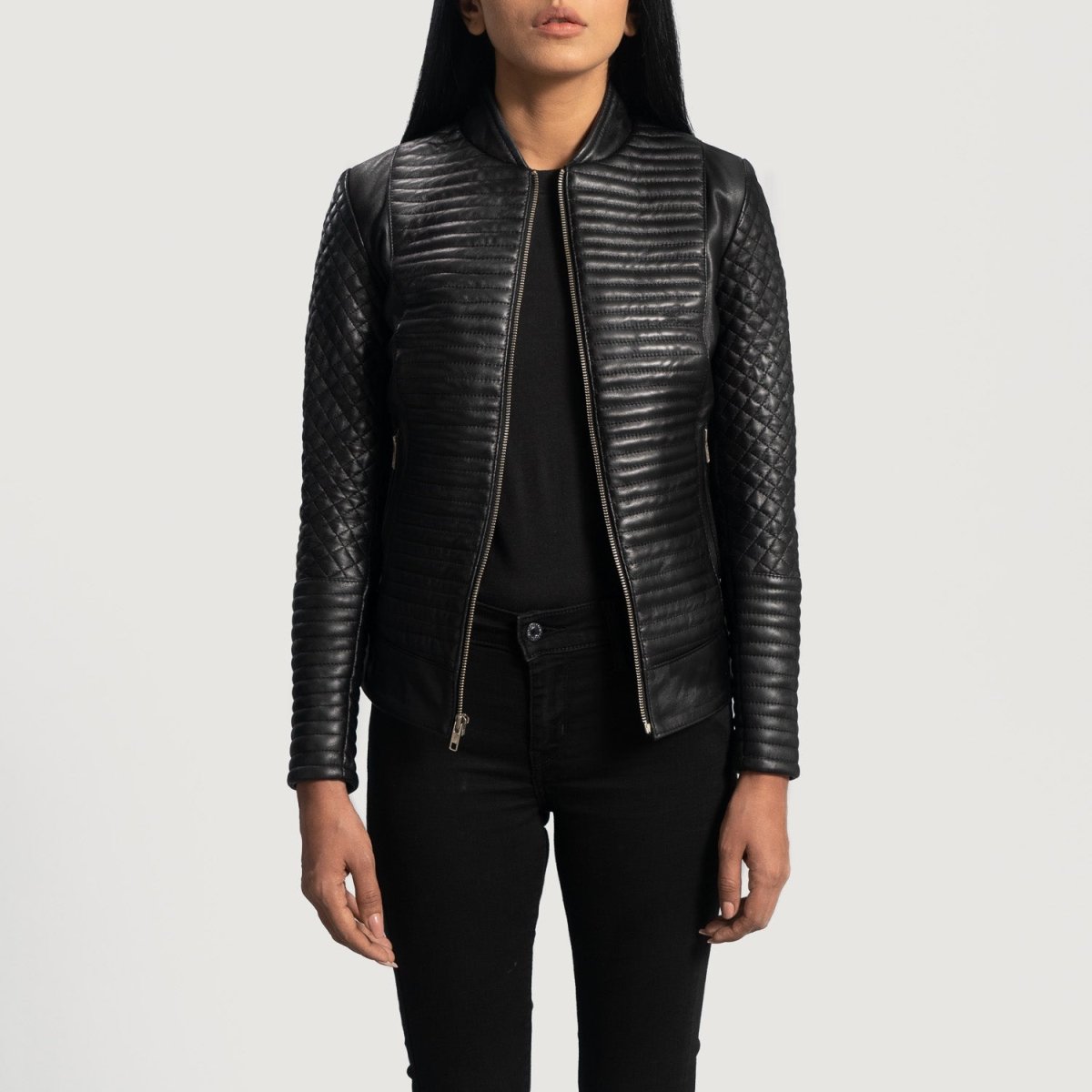 Cityscape Black Leather Biker Jacket - Vox Leather