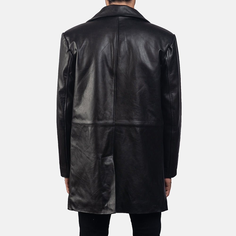 Classmith Black Leather Coat - Vox Leather