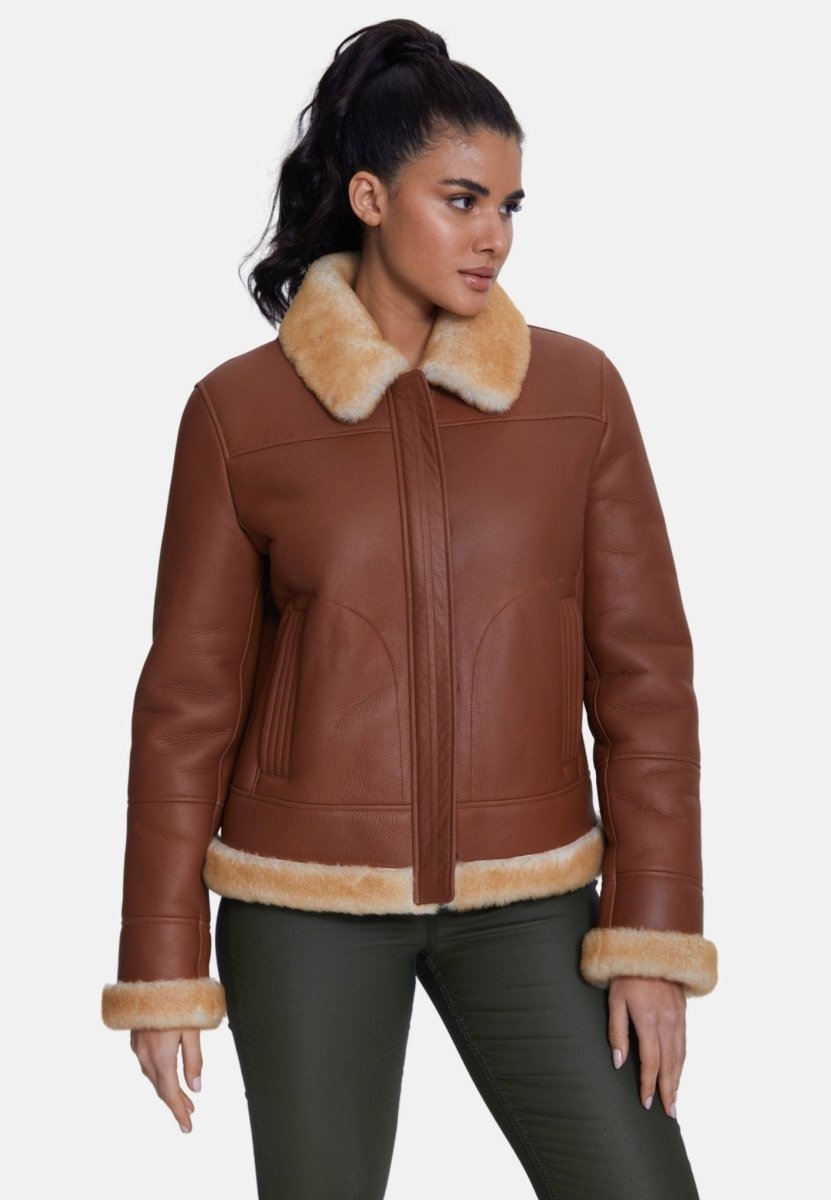 Clementine Sheepskin Jacket - Vox Leather