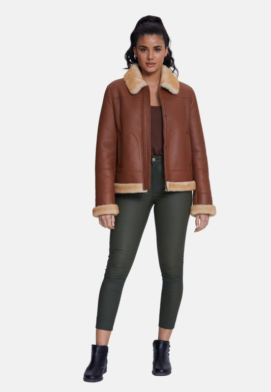 Clementine Sheepskin Jacket - Vox Leather