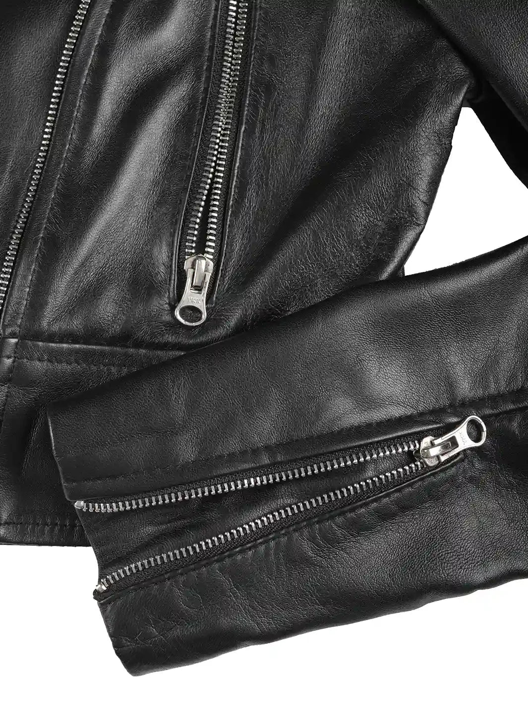 Colleen Women’s Cropped Black Moto Leather Jacket - Rare Leather