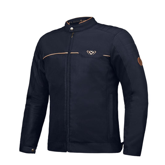 Cornet - Summer Adventure Riding Jacket (Navy/Brown) - Vox Leather