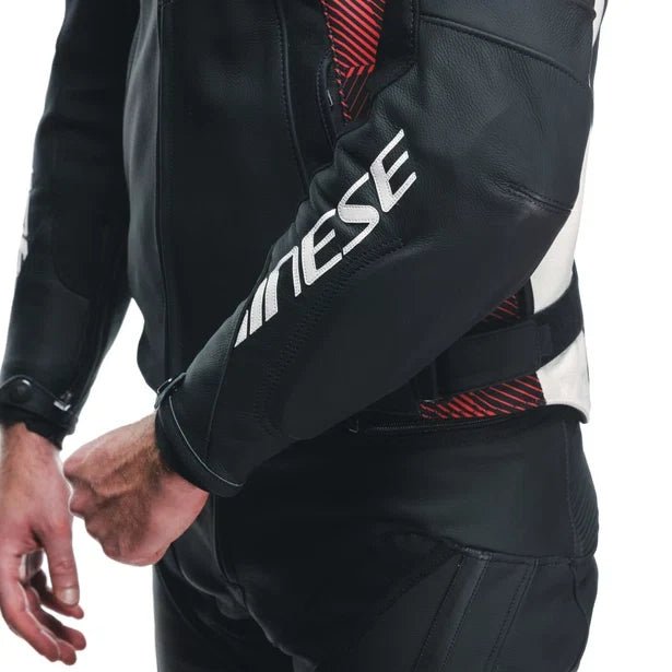 DAINESE AVRO 5 LEATHER JACKET RED LAVA - Vox Leather
