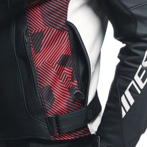 DAINESE AVRO 5 LEATHER JACKET RED LAVA - Vox Leather