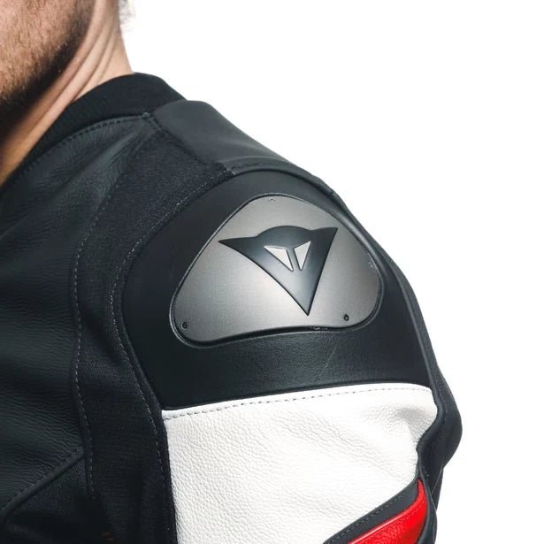 DAINESE AVRO 5 LEATHER JACKET RED LAVA - Vox Leather